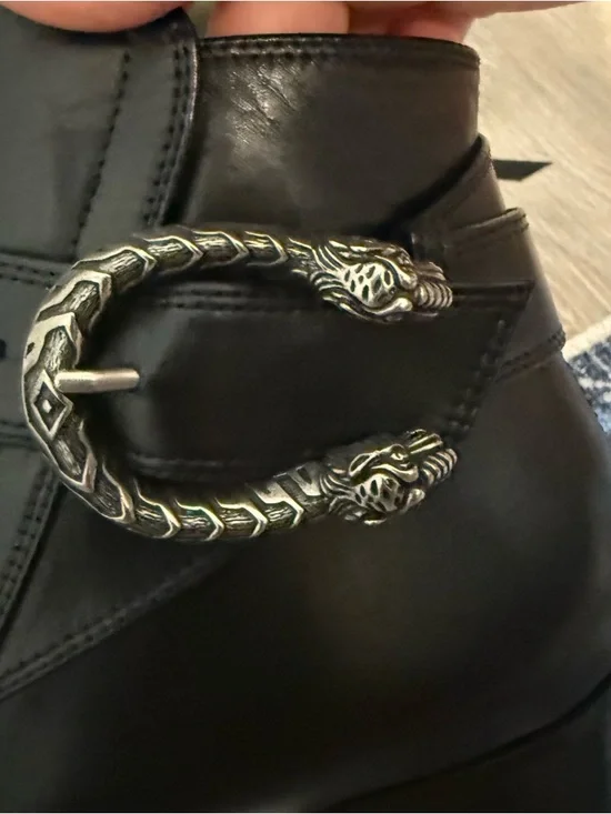 Gucci Dionysus Black Leather Ankle Boots 39 - Picture 6 of 11